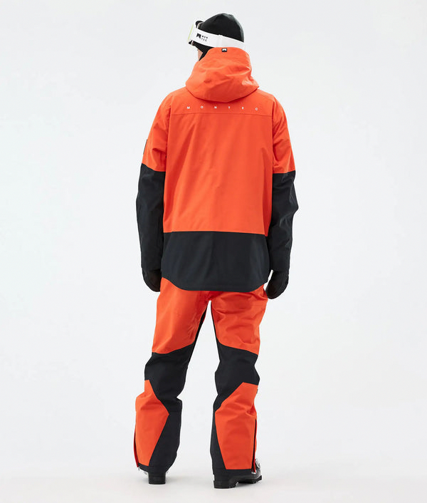 Arch Herren-Skijacke – Orange / Schwarz