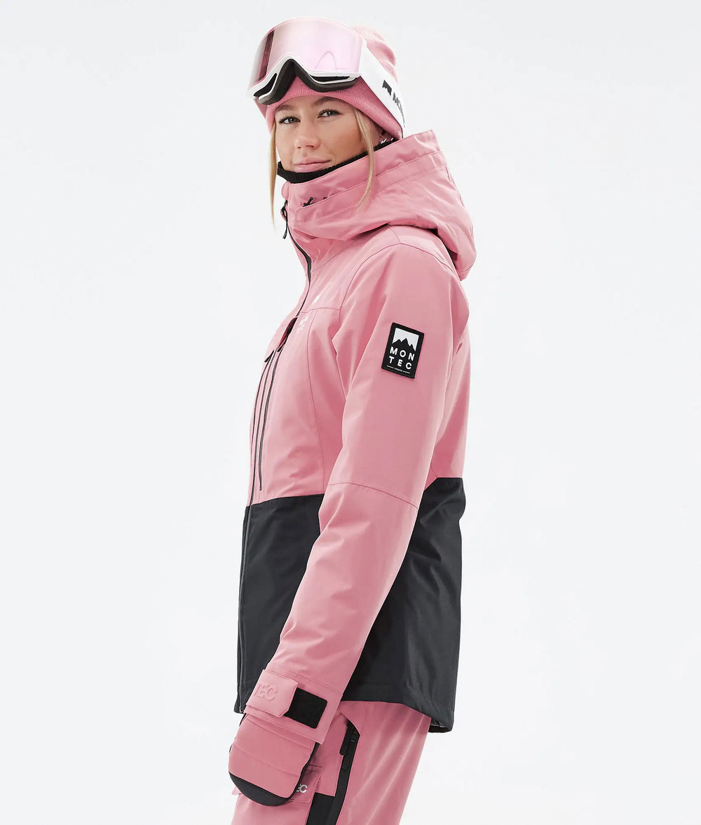 Moss W Damen-Skijacke – Pink / Schwarz