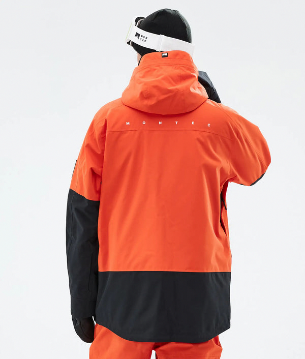 Arch Herren-Skijacke – Orange / Schwarz